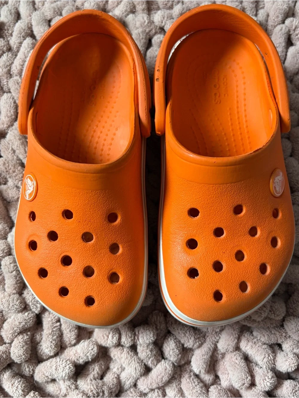 CROCS Kids Classic Clog in Bright Orange